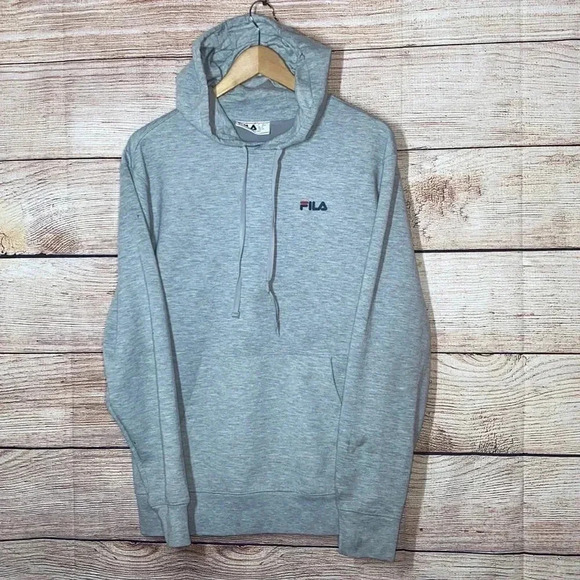 FILA | Unisex Gray Pullover Hoodie Sweater Size Small - Picture 1 of 5
